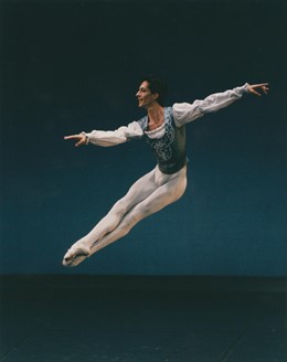 El bailarín, en una actuación