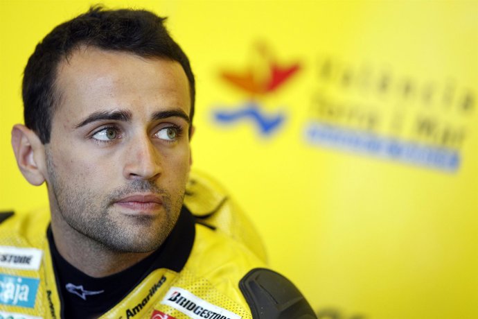 Héctor Barberà (Ducati) durante la celebración del pasado Gran Premio de Estados