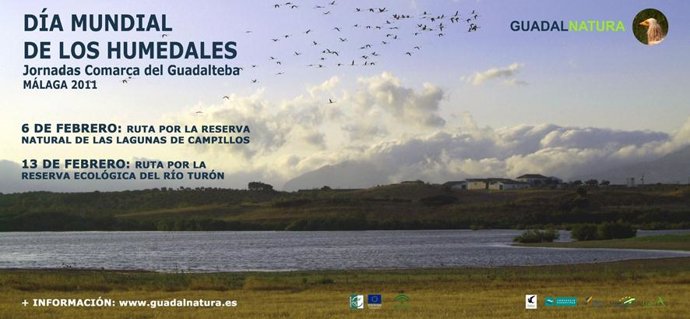 Cartel promocional de las jornadas de la comarca de Guadalteba para conmemorar e