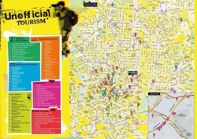 Plano de turismo alternativo por Madrid