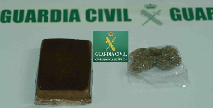 Droga incautada por la Benemérita