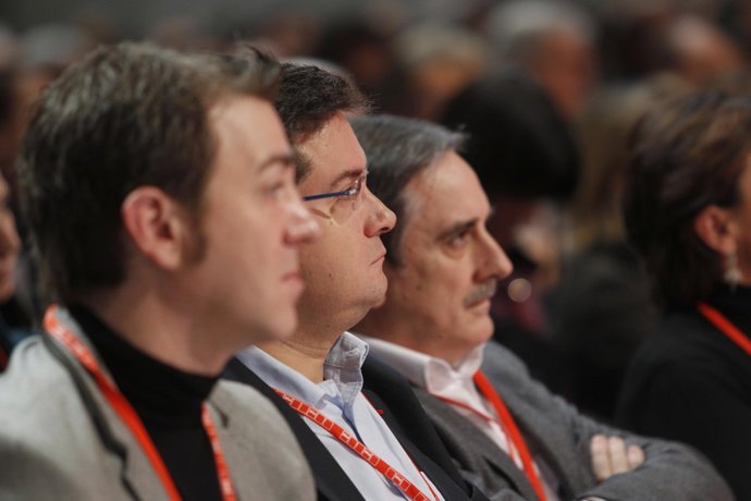 Óscar López, durante la Convención del PSOE en Zaragoza.