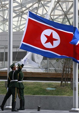 Bandera de Corea del Norte
