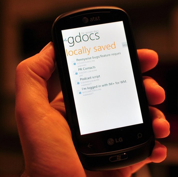 Google Docs en Windows Phone 7