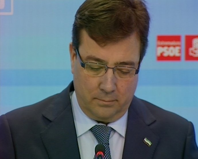 Rueda de prensa del Psoe extremeño, Fernández Vara