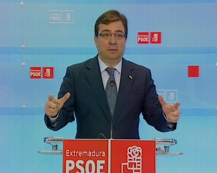 Rueda de prensa del Psoe extremeño, Fernández Vara