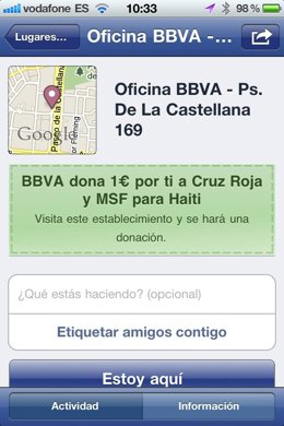 BBVA en Facebook Ofertas