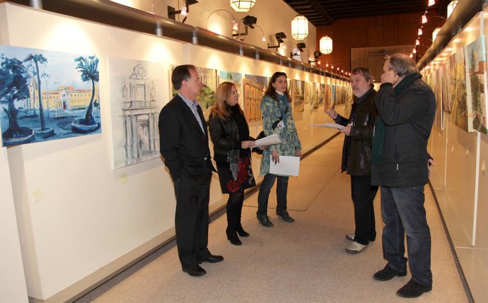 José Carlos Naranjo gana el I Certamen de Pintura Rápida del Parlamento de Andal