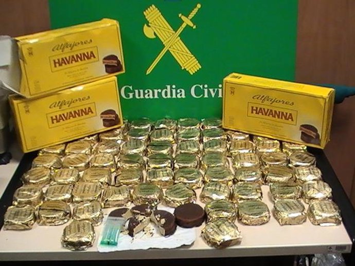 Cocaína oculta en pastelitos