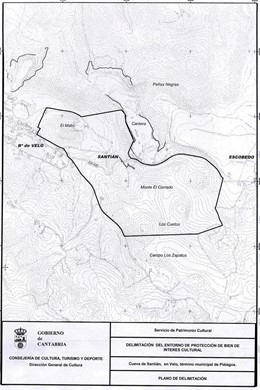 mapa entorno cueva Santian