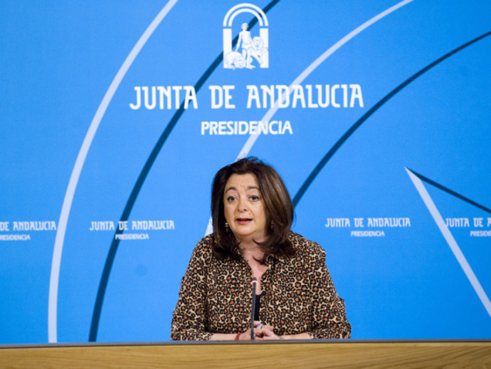 Mar Moreno, en rueda de prensa en San Telmo