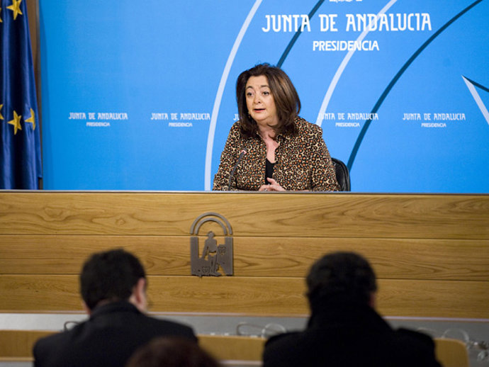 Mar Moreno, en rueda de prensa en San Telmo