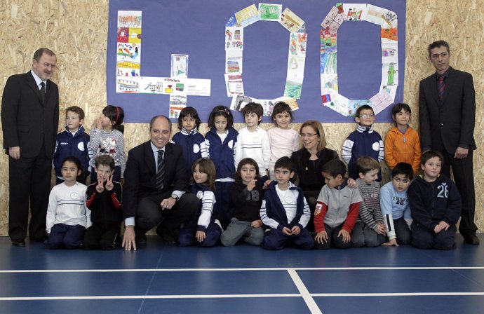 Camps durante su visita a la Pobla