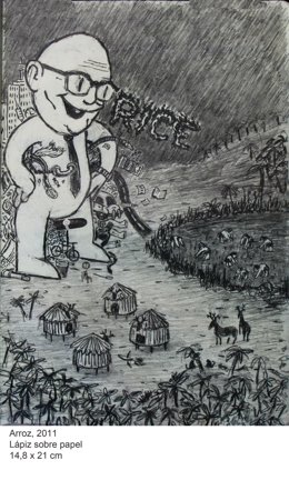 Una de las obras de Efrén Álvarez.