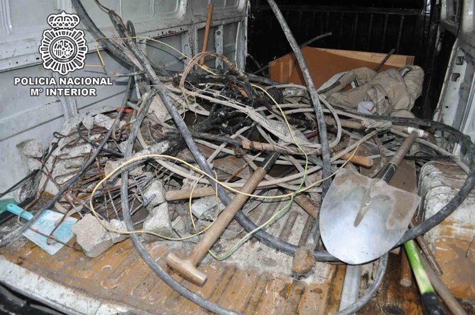 Operación en Huelva contra el robo de cobre