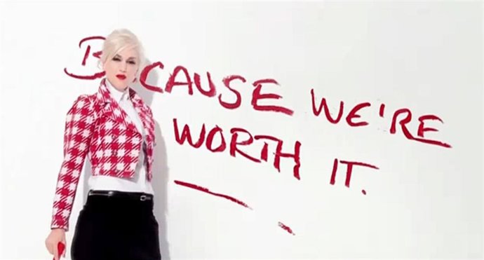 La cantante de No Doubt, Gwen Stefani, como imagen de L'Oréal Paris 