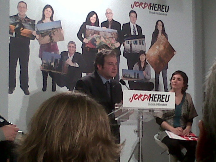 Hereu en la presentación de la campaña de las primarias