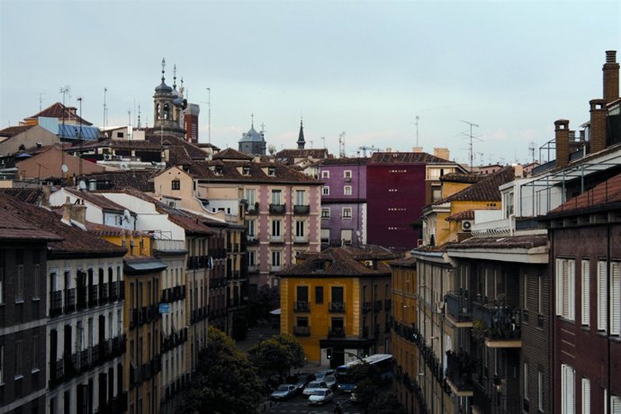 Vista de la calle Segovia de Madrid