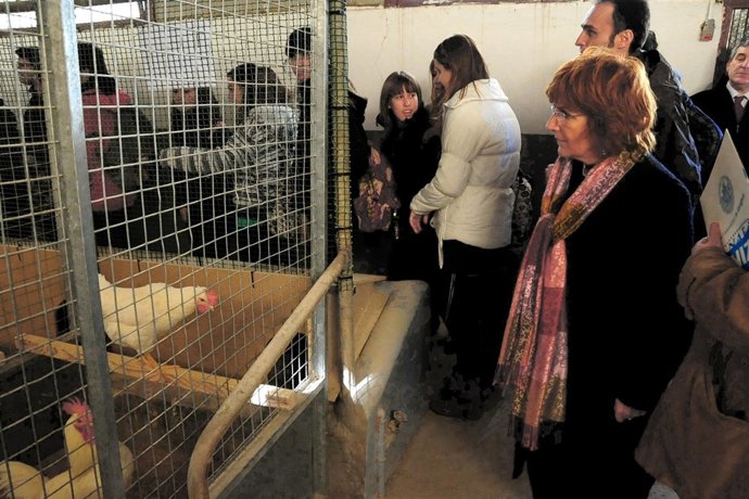 La consejera Broto ha acompañado a los alumnos en su visita a Veterinaria