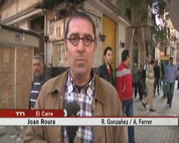 Enviado de TV3 a Egipto, Joan Roura