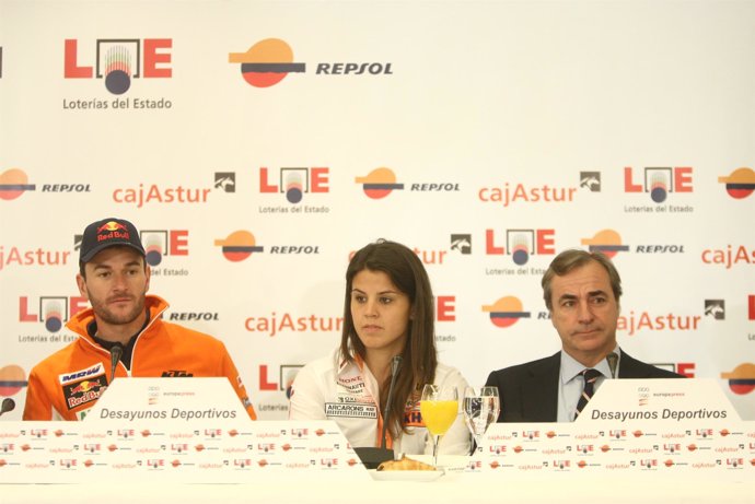 Marc Coma, Laia Sanz y Carlos Sainz Desayuno Deportivo Europa Press