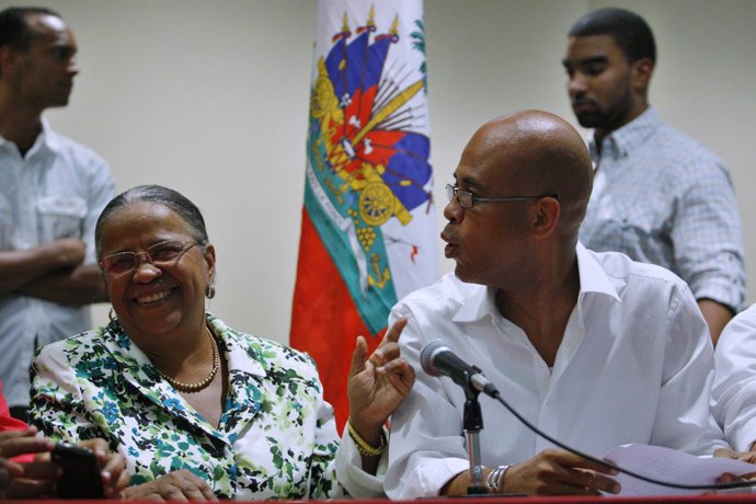 Mirlande Manigat y Michel Martelly candidatos Haití