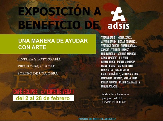 Exposición benéfica en Valladolid.