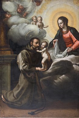 Lienzo restaurado en Ateca por la escuela taller 'Juan Arnaldín' de la DPZ