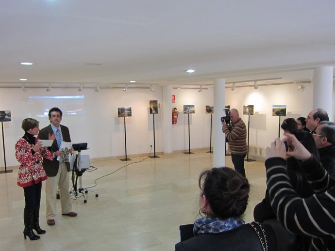 Inauguración de la exposicion en Santoña
