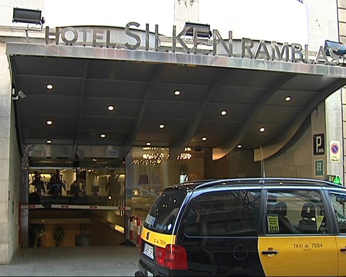 Hotel donde se ha producido la pelea, en Barcelona