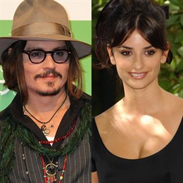 Johnny Depp y Penélope Cruz