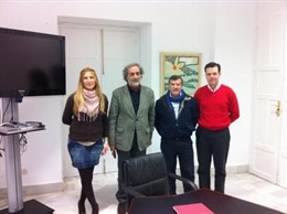 Chamizo con miembros de las agencias de fomento del alquiler