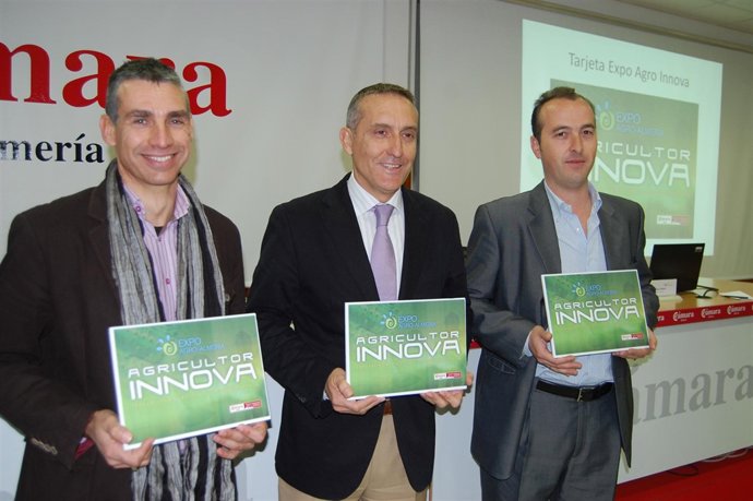 Manuel Galdeano, presidente de Coexphal, Miguel López, presidente de Expo Agro y