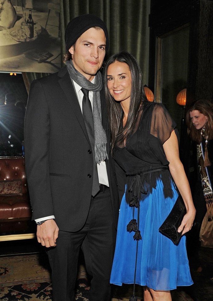 Ashton Kutcher y Demi Moore 