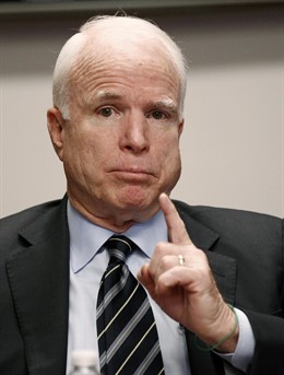 Senador y ex candidato a la presidencia John McCain 
