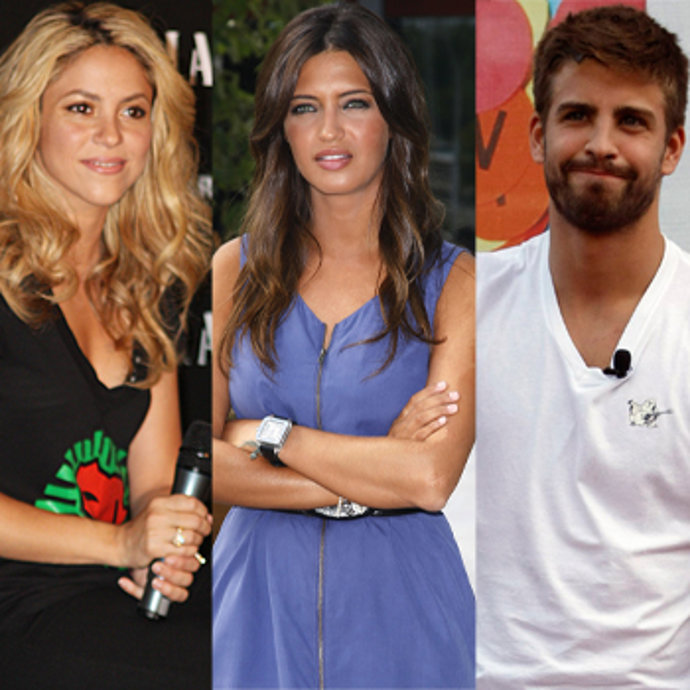 Shakira, Sara Carbonero y Gerard Piqué 