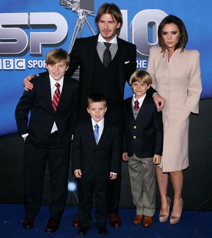 Beckhams al completo