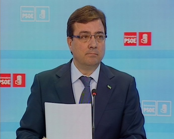 Rueda de prensa del Psoe extremeño, Fernández Vara