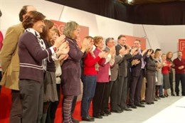 Tomás Santos junto con su grupo de confianza para la Alcaldía de Logroño