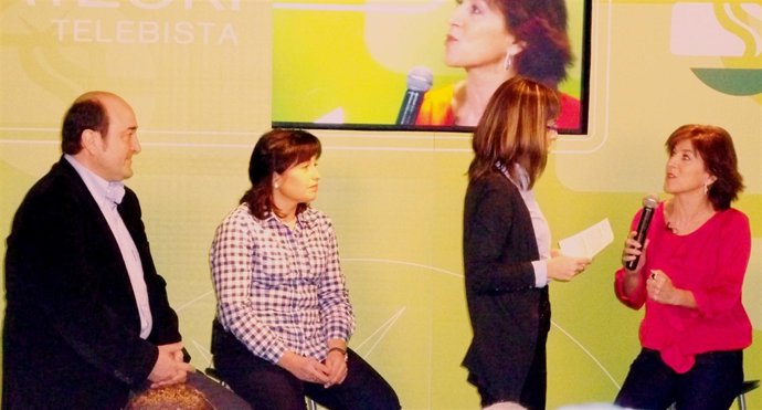 Andoni Ortuzar, Ana Madariaga e Izaskun Bilbao.