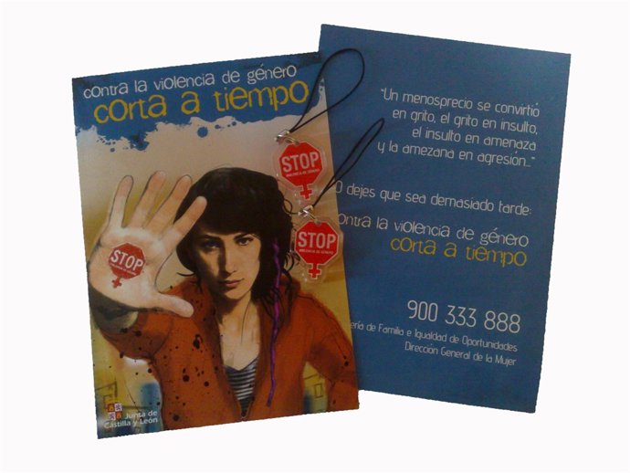 Divulgación de la campaña contra la violenccia de género y del Teléfono de Infor