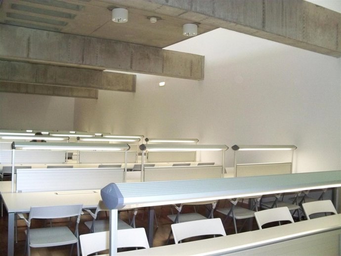 La sala de estudio en el Museo del Fuego de Zaragoza