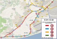 El Govern aplaza la velocidad variable en los accesos de Barcelona por un anticiclón