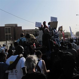 Manifestación en Senegal