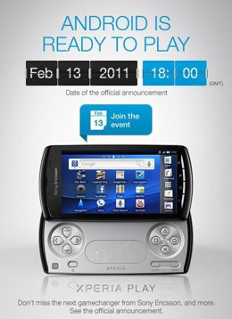 Anuncio de la presentación del Xperia Play de Sony Ericsson