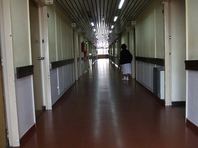 Pasillo de un hospital