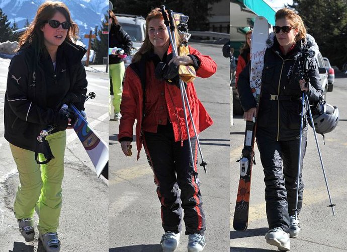 Princess Eugenie of York walks in Verbier on February 5, 2011 in Verbier, Switze