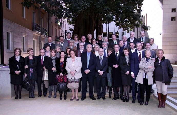Montoro con dirigentes del PP de la Comunitat Valenciana