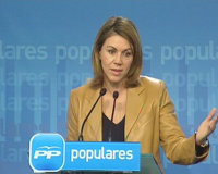 Cospedal dice que Camps "es el mejor candidato" a la Generalitat y está segura de que los valencianos le darán su apoyo