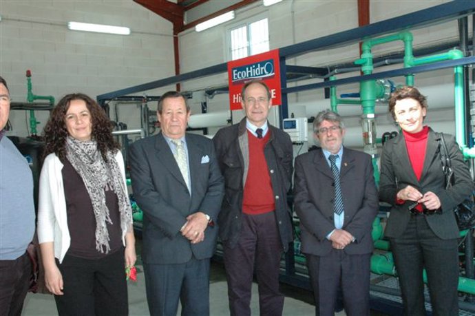 Diaz Trillo, en la potabilizadora de Albanchez